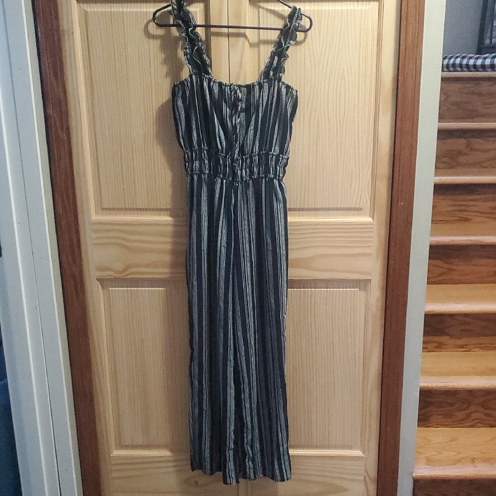 Liberty Love Blue and White Striped Jumpsuit